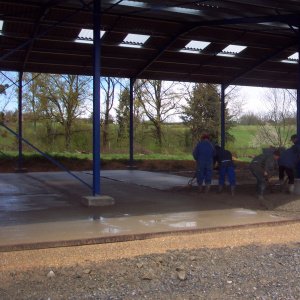 Dalle béton premier atelier
